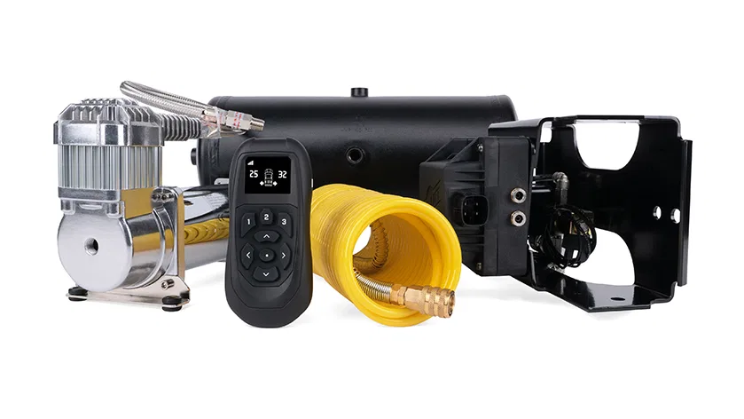 74100EZ – AIR LIFT Air Ride Management System, Wireless With 2 Gallon Black Powder Coated Steel Tank/ 444C Air Compre...